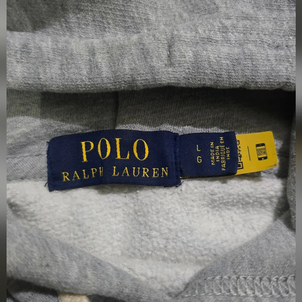 Polo Ralph Lauren Mens Grey Knit Hoodie